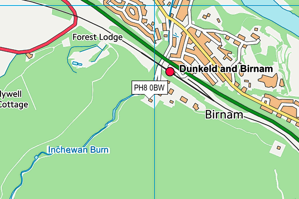 PH8 0BW map - OS VectorMap District (Ordnance Survey) PH8 0BW map - OS VectorMap District (Ordnance Survey)