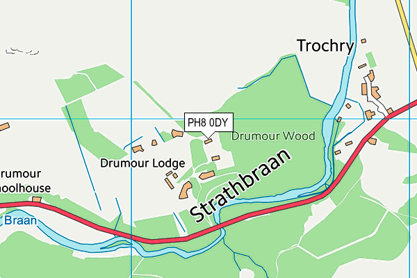 PH8 0DY map - OS VectorMap District (Ordnance Survey) PH8 0DY map - OS VectorMap District (Ordnance Survey)