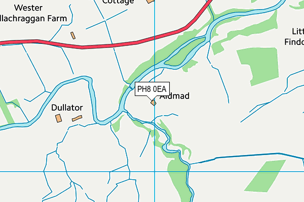 PH8 0EA map - OS VectorMap District (Ordnance Survey) PH8 0EA map - OS VectorMap District (Ordnance Survey)