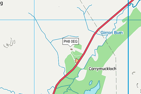 PH8 0EG map - OS VectorMap District (Ordnance Survey) PH8 0EG map - OS VectorMap District (Ordnance Survey)