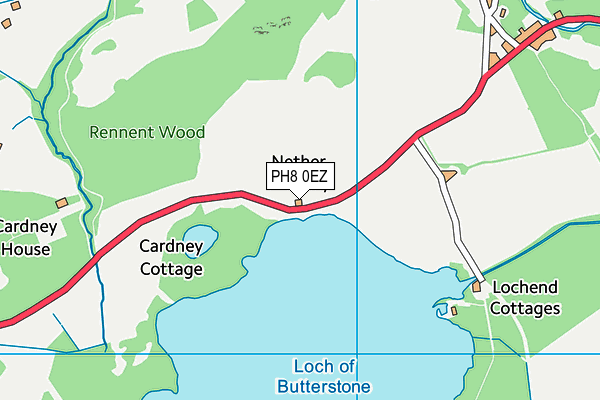 PH8 0EZ map - OS VectorMap District (Ordnance Survey) PH8 0EZ map - OS VectorMap District (Ordnance Survey)