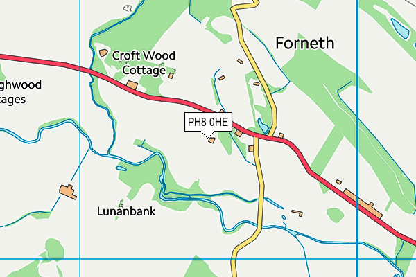 PH8 0HE map - OS VectorMap District (Ordnance Survey) PH8 0HE map - OS VectorMap District (Ordnance Survey)