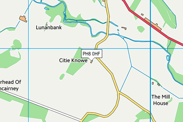 PH8 0HF map - OS VectorMap District (Ordnance Survey) PH8 0HF map - OS VectorMap District (Ordnance Survey)