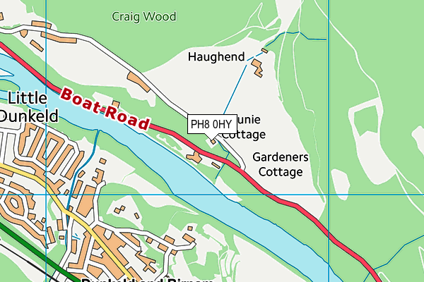 PH8 0HY map - OS VectorMap District (Ordnance Survey) PH8 0HY map - OS VectorMap District (Ordnance Survey)