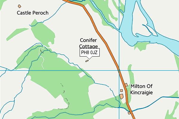 PH8 0JZ map - OS VectorMap District (Ordnance Survey) PH8 0JZ map - OS VectorMap District (Ordnance Survey)