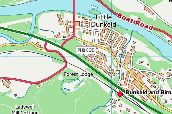 PH8 0QD map - OS VectorMap District (Ordnance Survey) PH8 0QD map - OS VectorMap District (Ordnance Survey)