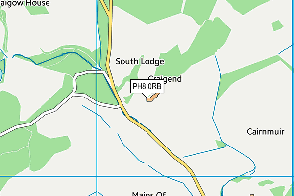 PH8 0RB map - OS VectorMap District (Ordnance Survey) PH8 0RB map - OS VectorMap District (Ordnance Survey)