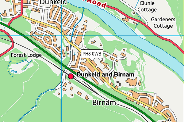 PH8 0WB map - OS VectorMap District (Ordnance Survey) PH8 0WB map - OS VectorMap District (Ordnance Survey)