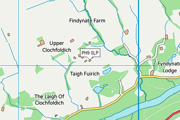 PH9 0LP map - OS VectorMap District (Ordnance Survey) PH9 0LP map - OS VectorMap District (Ordnance Survey)