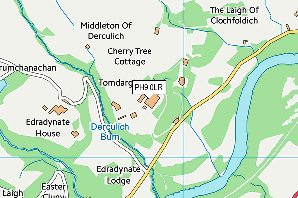 PH9 0LR map - OS VectorMap District (Ordnance Survey)