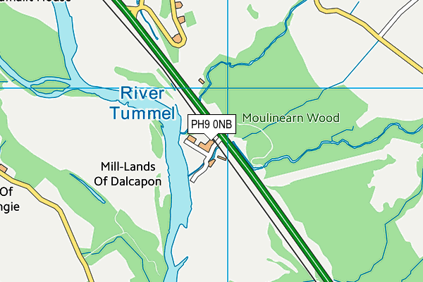 PH9 0NB map - OS VectorMap District (Ordnance Survey) PH9 0NB map - OS VectorMap District (Ordnance Survey)