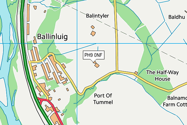 PH9 0NF map - OS VectorMap District (Ordnance Survey) PH9 0NF map - OS VectorMap District (Ordnance Survey)