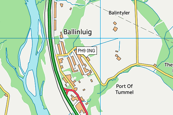 PH9 0NG map - OS VectorMap District (Ordnance Survey) PH9 0NG map - OS VectorMap District (Ordnance Survey)