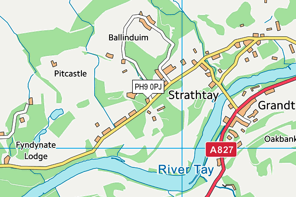 PH9 0PJ map - OS VectorMap District (Ordnance Survey) PH9 0PJ map - OS VectorMap District (Ordnance Survey)