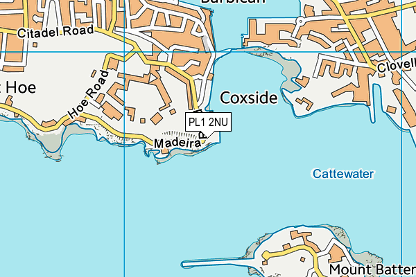 PL1 2NU map - OS VectorMap District (Ordnance Survey) PL1 2NU map - OS VectorMap District (Ordnance Survey)