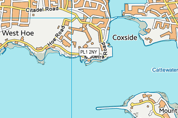 PL1 2NY map - OS VectorMap District (Ordnance Survey) PL1 2NY map - OS VectorMap District (Ordnance Survey)