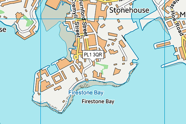 PL1 3QR map - OS VectorMap District (Ordnance Survey) PL1 3QR map - OS VectorMap District (Ordnance Survey)