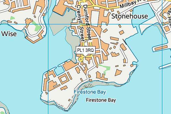 PL1 3RQ map - OS VectorMap District (Ordnance Survey) PL1 3RQ map - OS VectorMap District (Ordnance Survey)