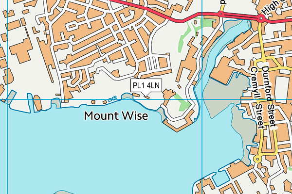 PL1 4LN map - OS VectorMap District (Ordnance Survey) PL1 4LN map - OS VectorMap District (Ordnance Survey)