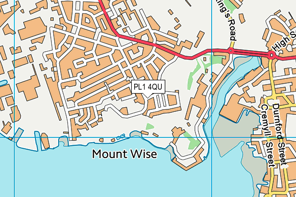 PL1 4QU map - OS VectorMap District (Ordnance Survey) PL1 4QU map - OS VectorMap District (Ordnance Survey)