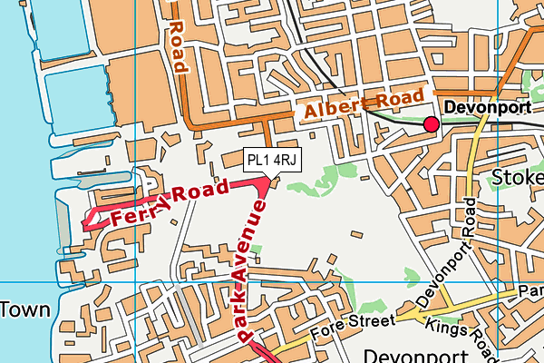 PL1 4RJ map - OS VectorMap District (Ordnance Survey) PL1 4RJ map - OS VectorMap District (Ordnance Survey)