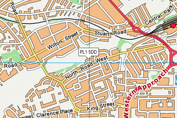 PL1 5DD map - OS VectorMap District (Ordnance Survey) PL1 5DD map - OS VectorMap District (Ordnance Survey)