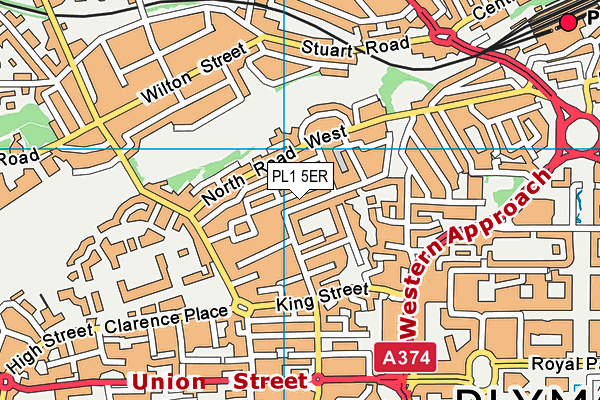 PL1 5ER map - OS VectorMap District (Ordnance Survey) PL1 5ER map - OS VectorMap District (Ordnance Survey)