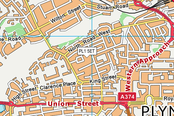 PL1 5ET map - OS VectorMap District (Ordnance Survey) PL1 5ET map - OS VectorMap District (Ordnance Survey)