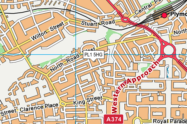 PL1 5HG map - OS VectorMap District (Ordnance Survey) PL1 5HG map - OS VectorMap District (Ordnance Survey)