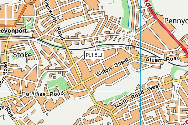 PL1 5LJ map - OS VectorMap District (Ordnance Survey) PL1 5LJ map - OS VectorMap District (Ordnance Survey)