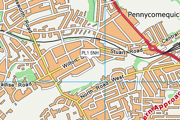 PL1 5NH map - OS VectorMap District (Ordnance Survey) PL1 5NH map - OS VectorMap District (Ordnance Survey)