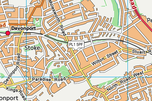 PL1 5PF map - OS VectorMap District (Ordnance Survey) PL1 5PF map - OS VectorMap District (Ordnance Survey)
