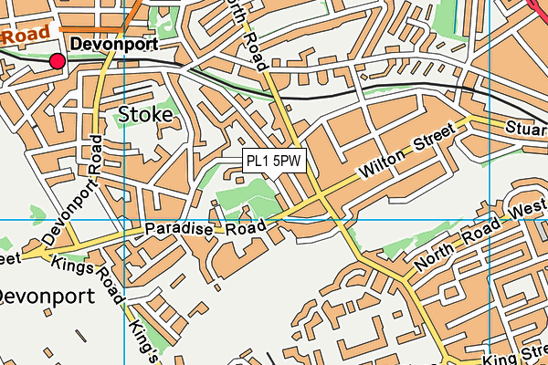 PL1 5PW map - OS VectorMap District (Ordnance Survey) PL1 5PW map - OS VectorMap District (Ordnance Survey)