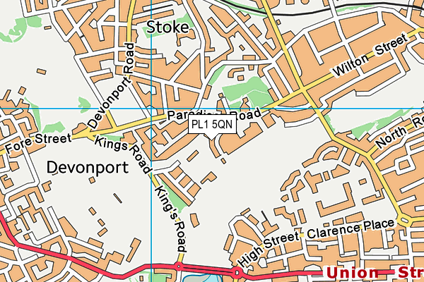 PL1 5QN map - OS VectorMap District (Ordnance Survey) PL1 5QN map - OS VectorMap District (Ordnance Survey)