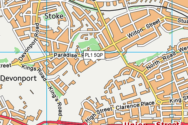 PL1 5QP map - OS VectorMap District (Ordnance Survey) PL1 5QP map - OS VectorMap District (Ordnance Survey)