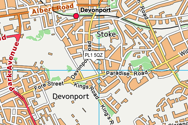 PL1 5QZ map - OS VectorMap District (Ordnance Survey) PL1 5QZ map - OS VectorMap District (Ordnance Survey)