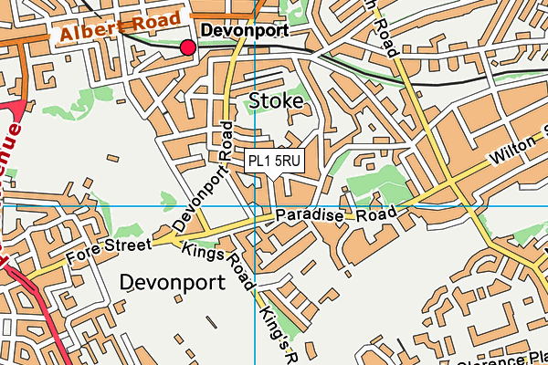 PL1 5RU map - OS VectorMap District (Ordnance Survey) PL1 5RU map - OS VectorMap District (Ordnance Survey)