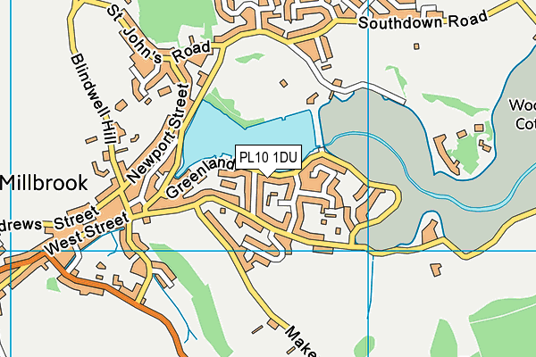 PL10 1DU map - OS VectorMap District (Ordnance Survey) PL10 1DU map - OS VectorMap District (Ordnance Survey)