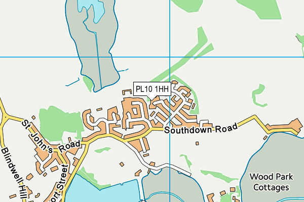 PL10 1HH map - OS VectorMap District (Ordnance Survey) PL10 1HH map - OS VectorMap District (Ordnance Survey)