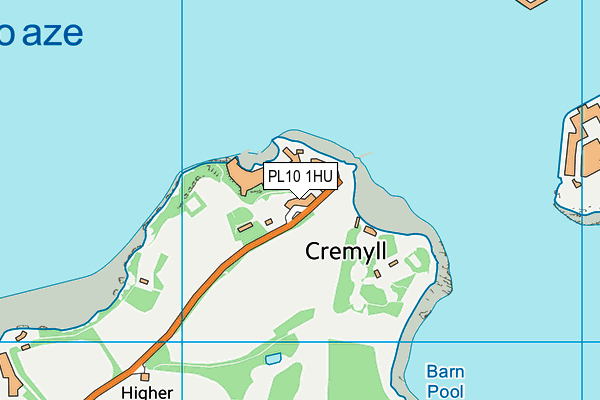 PL10 1HU map - OS VectorMap District (Ordnance Survey)