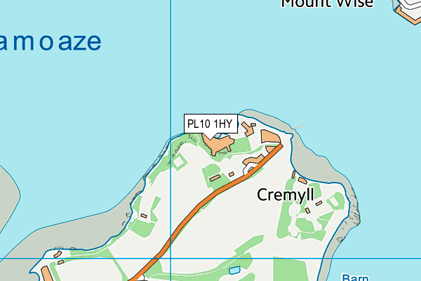 PL10 1HY map - OS VectorMap District (Ordnance Survey) PL10 1HY map - OS VectorMap District (Ordnance Survey)