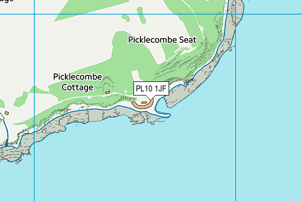 PL10 1JF map - OS VectorMap District (Ordnance Survey) PL10 1JF map - OS VectorMap District (Ordnance Survey)