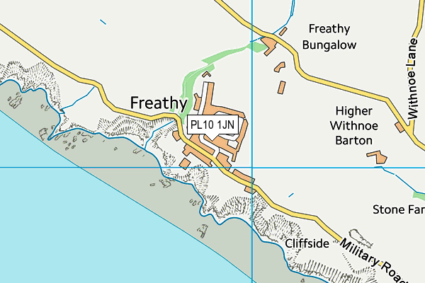 PL10 1JN map - OS VectorMap District (Ordnance Survey)