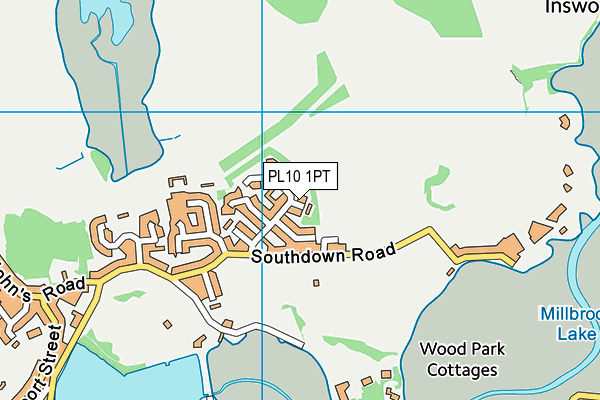 PL10 1PT map - OS VectorMap District (Ordnance Survey) PL10 1PT map - OS VectorMap District (Ordnance Survey)