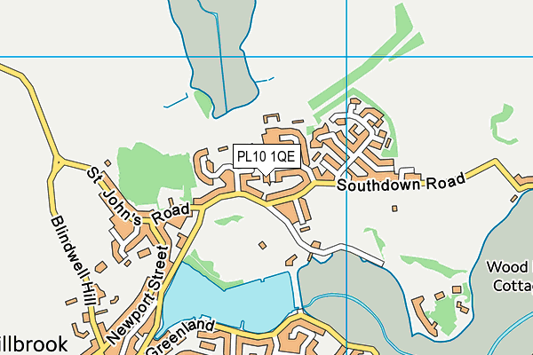 PL10 1QE map - OS VectorMap District (Ordnance Survey) PL10 1QE map - OS VectorMap District (Ordnance Survey)