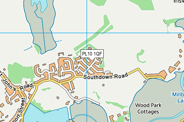 PL10 1QF map - OS VectorMap District (Ordnance Survey) PL10 1QF map - OS VectorMap District (Ordnance Survey)