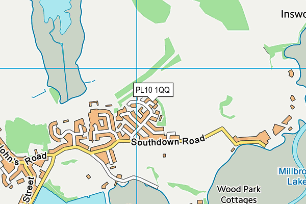 PL10 1QQ map - OS VectorMap District (Ordnance Survey) PL10 1QQ map - OS VectorMap District (Ordnance Survey)
