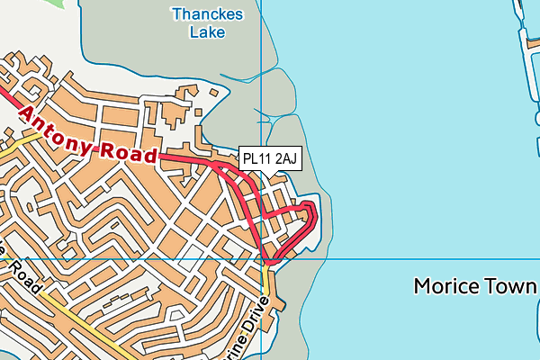 PL11 2AJ map - OS VectorMap District (Ordnance Survey) PL11 2AJ map - OS VectorMap District (Ordnance Survey)