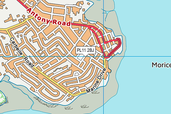 PL11 2BJ map - OS VectorMap District (Ordnance Survey) PL11 2BJ map - OS VectorMap District (Ordnance Survey)