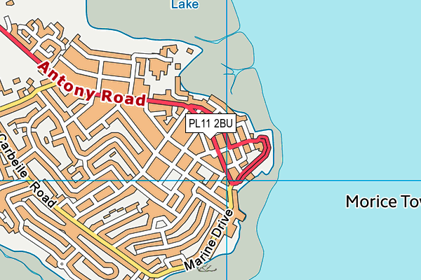 PL11 2BU map - OS VectorMap District (Ordnance Survey) PL11 2BU map - OS VectorMap District (Ordnance Survey)